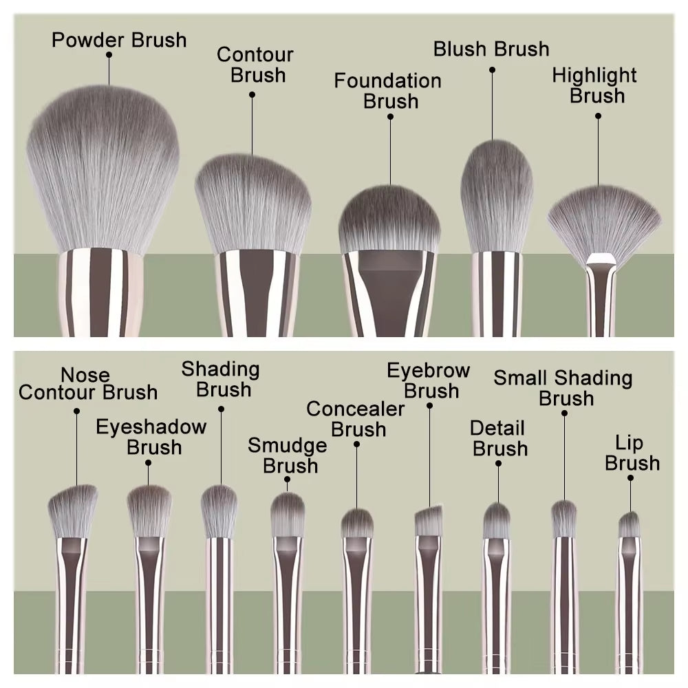 JTFIL Makeup Brushes Soft Fluffy Makeup Tools Cosmetic Powder Eye Shadow Foundation Blush Blending Beauty Make up Brush Beauty