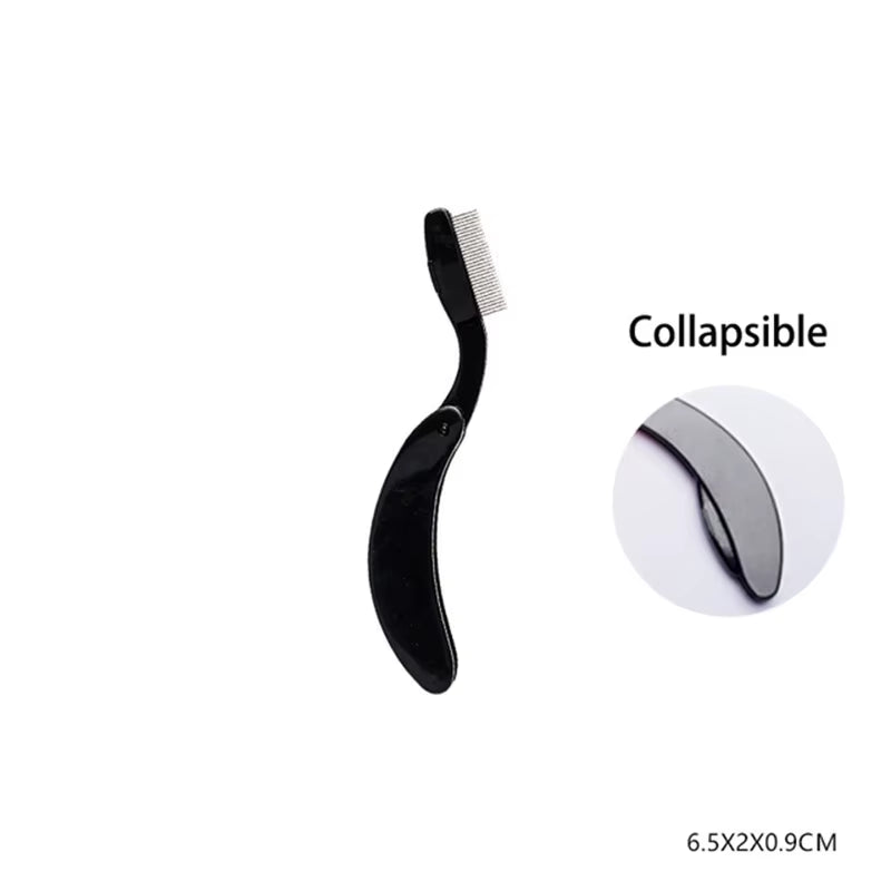 Eyelash Comb Eyelash Separator Tool Designed Eyelash Brush Separator with Comb Cover Eyelash Comb for Eyelash Makeup Brush