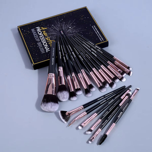 20Pcs Makeup Brushes with Box Professional Cosmetic Powder Eye Shadow Foundation Blush Blending Beauty Tool for Women