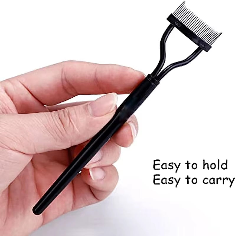 Eyelash Comb Eyelash Separator Tool Designed Eyelash Brush Separator with Comb Cover Eyelash Comb for Eyelash Makeup Brush