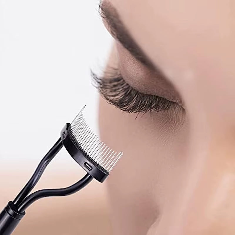 Eyelash Comb Eyelash Separator Tool Designed Eyelash Brush Separator with Comb Cover Eyelash Comb for Eyelash Makeup Brush