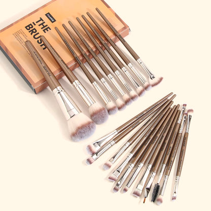 20Pcs Makeup Brushes with Box Professional Cosmetic Powder Eye Shadow Foundation Blush Blending Beauty Tool for Women