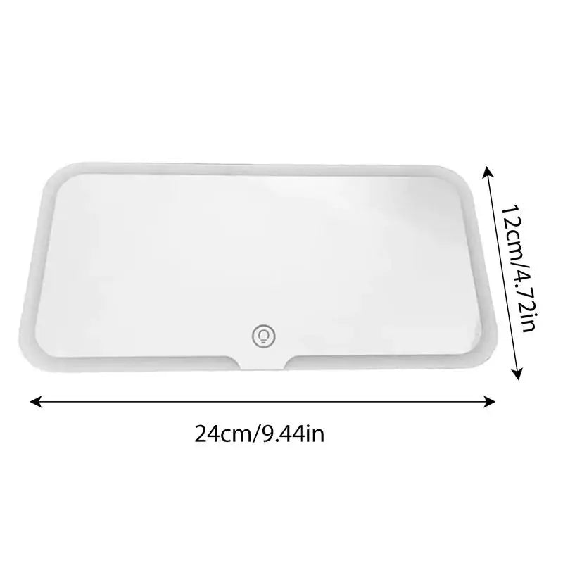 LED Car Sun Visor Vanity Mirror Car Vanity Mirror with 3 Light Modes and 60 Leds Rechargeable Cosmetic Mirror Auto Makeup Mirror